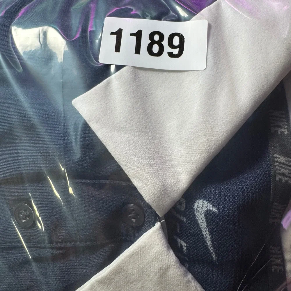 Nike Yale Elite Coaches Polo Shirt Mens‎ Adult Size 2XL Navy Blue White Collar